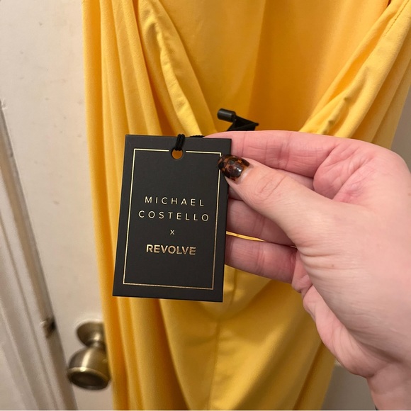 NWT! Michael Costello x REVOLVE Parker Maxi Dress in Yellow | size large - Picture 5 of 8